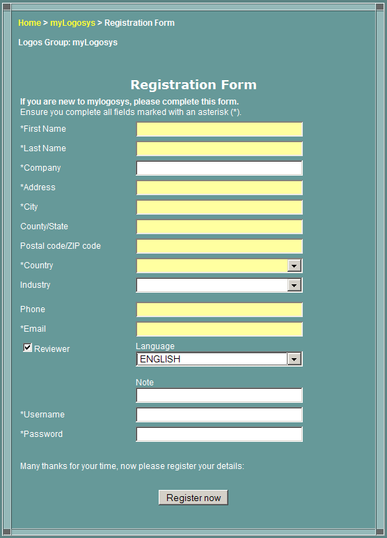 registering (reviewers)